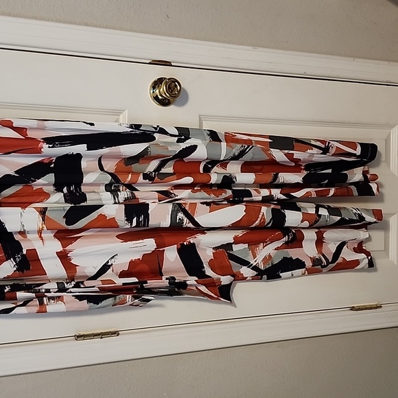 Everyday Jones by Madeline Jones large pants jumpsuit large spice/fire print - Picture 3 of 9